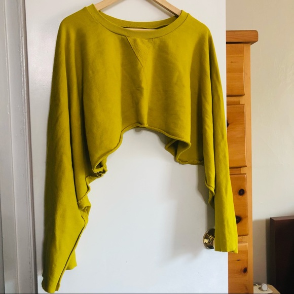 Niyama Sol Crop Sweatshirt - Chartreuse - Picture 3 of 4